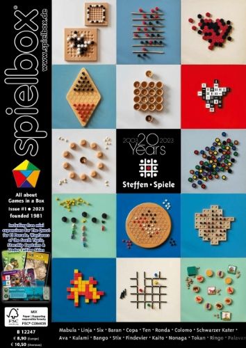 Spielbox magazine 01 2023 including promos for 4 games